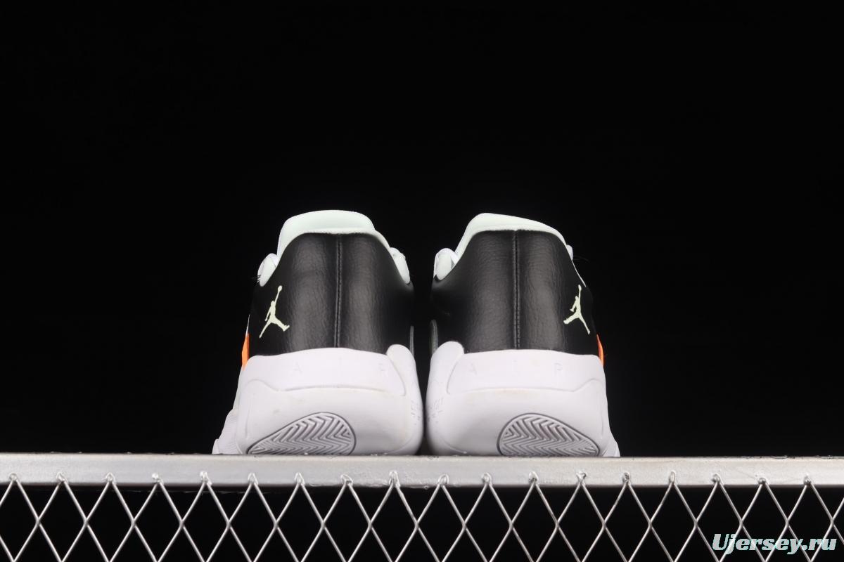 Air Jordan 11 CMFT Low 1 white, black and green low-side anti-skid shock absorber basketball shoes CW0784-300