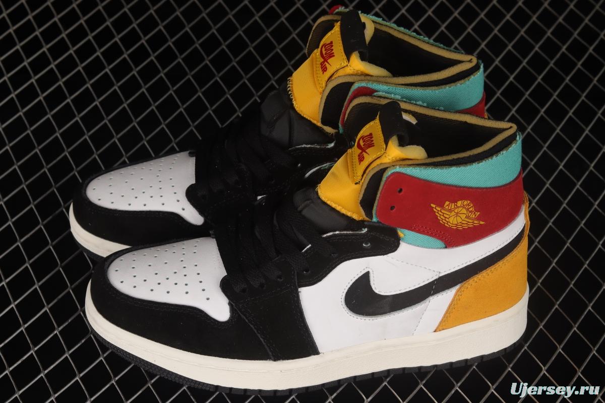 Air Jordan 1 Zoom CMFT White, Yellow and Red CT0978-016