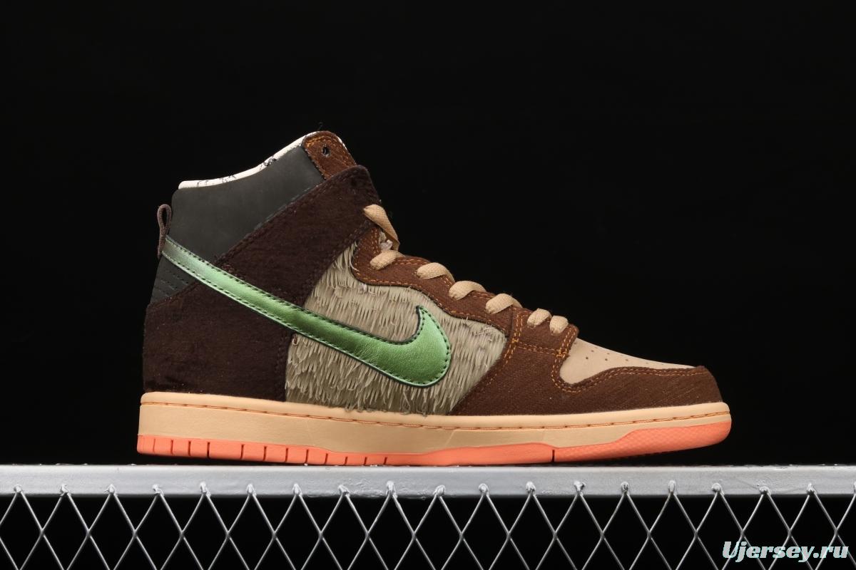 Concepts x NIKE SB DUNK High Mallard (wild duck) dunk series retro high top leisure sports skateboard shoes DC6887-200