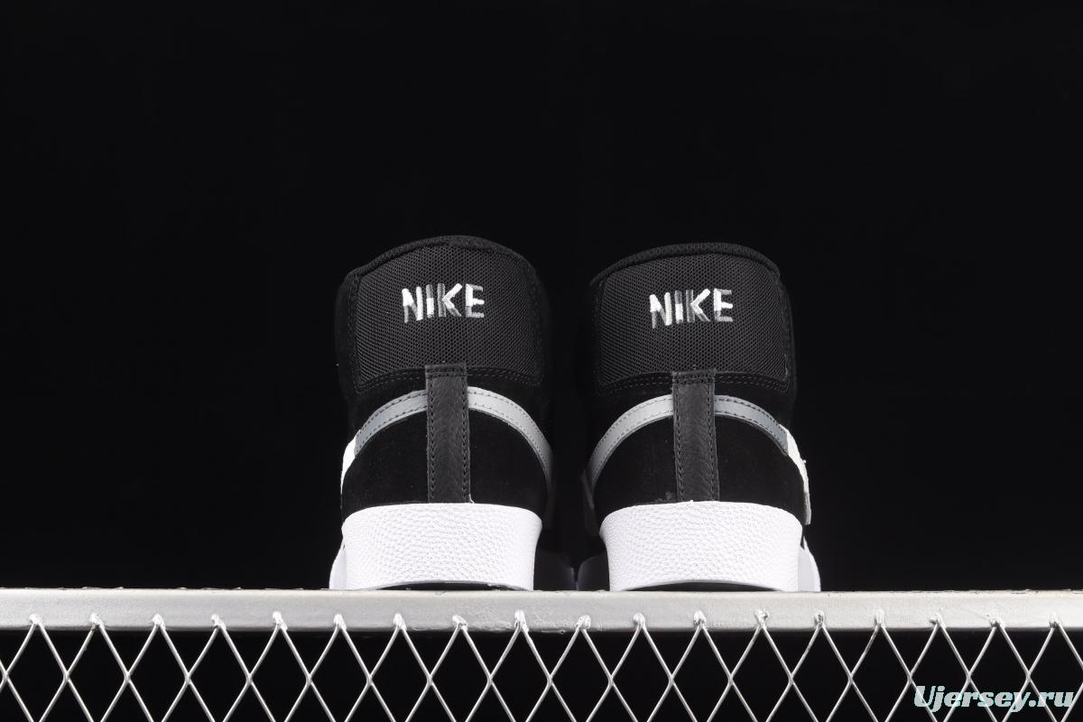 NIKE SB Zoom Blazer Mid PRM splicing broken hook leisure Zhongbang board shoes DA8854-001