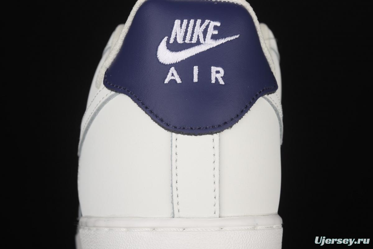 NIKE Air Force 1x07 Low dark blue stitching low-top casual board shoes AL2236-103