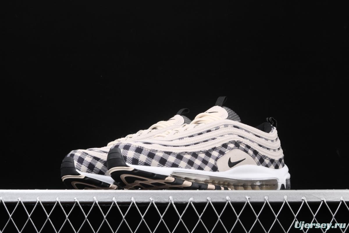 NIKE Air Max 97 Premium checkerboard retro bullet trend air cushion casual running shoes 312834-201