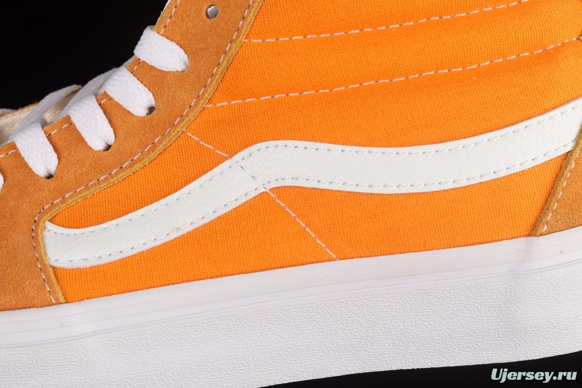 Vans Sk8-Mid 2022 Spring New Orange Soda Water Upper Skateboard Shoes VN0A3WM360C