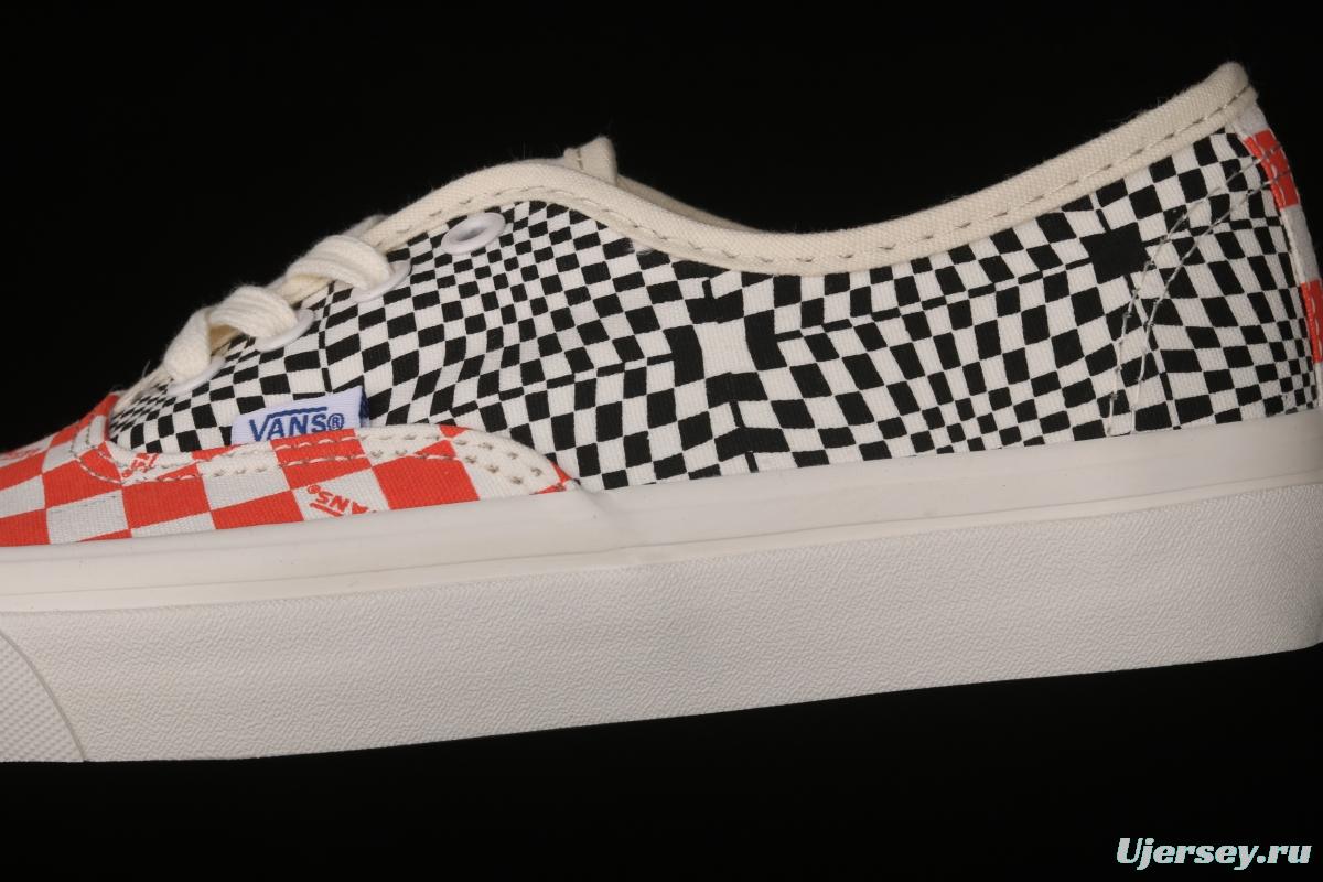 Vans Vault OG Authentic Lx high-end branch line impact color checkerboard retro low-side canvas skateboard shoes VN0A4BV91XL