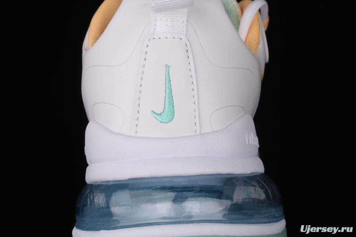 NIKE Air Max 270React new high frequency mesh hollowed-out half-palm air cushion running shoes DJ3027-100