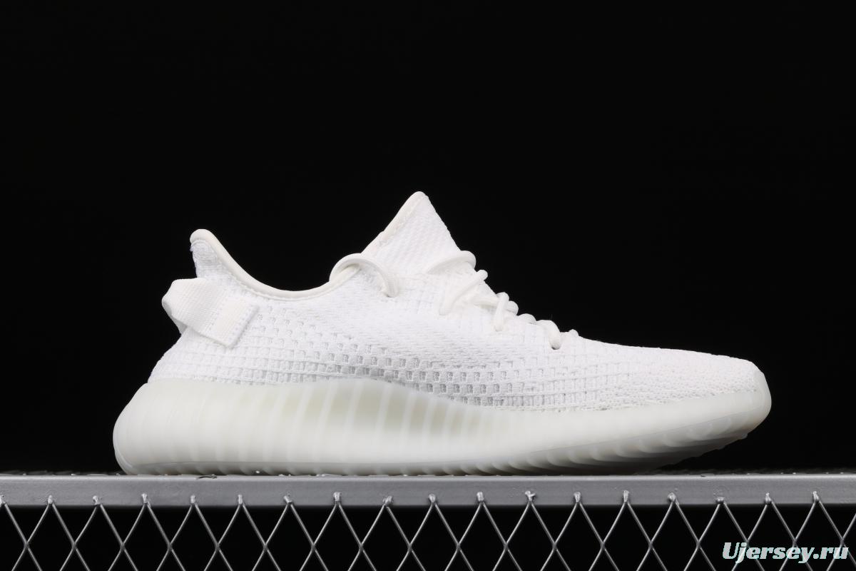 Adidas Yeezy 350 Boost V2 EG7962 Darth Coconut 350 second generation pure white hollowed-out silk color matching