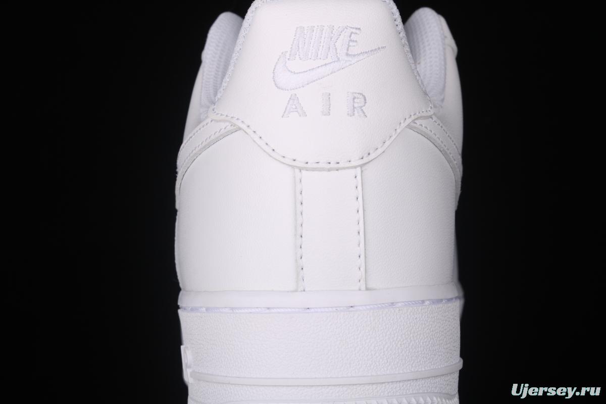 21NIKE Air Force 1x07 all-white low-top leisure sports shoes 315122-111,