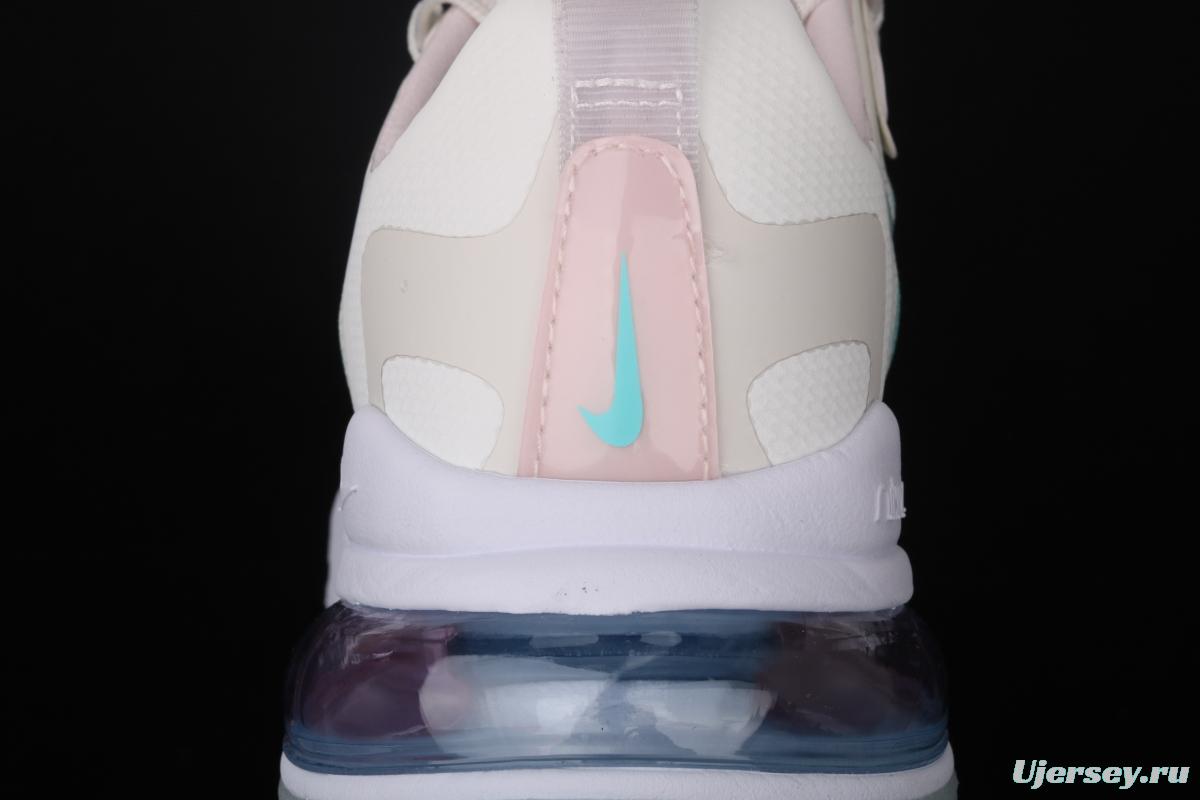 NIKE Air Max 270React new high-frequency mesh function half-palm air cushion cushioning running cloth shoes CK6929-100