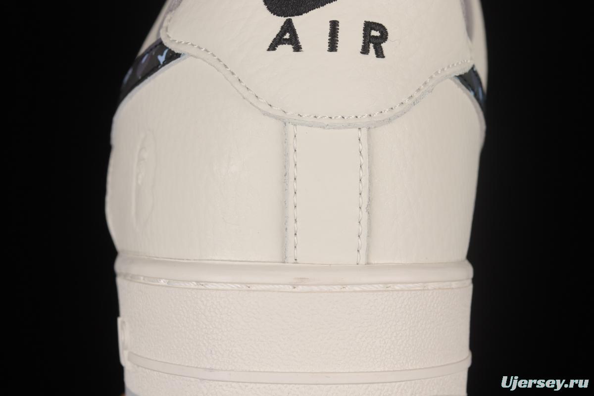 Bape x NIKE Air Force 1'07 Low ape head low-top casual sneakers AA1356-115