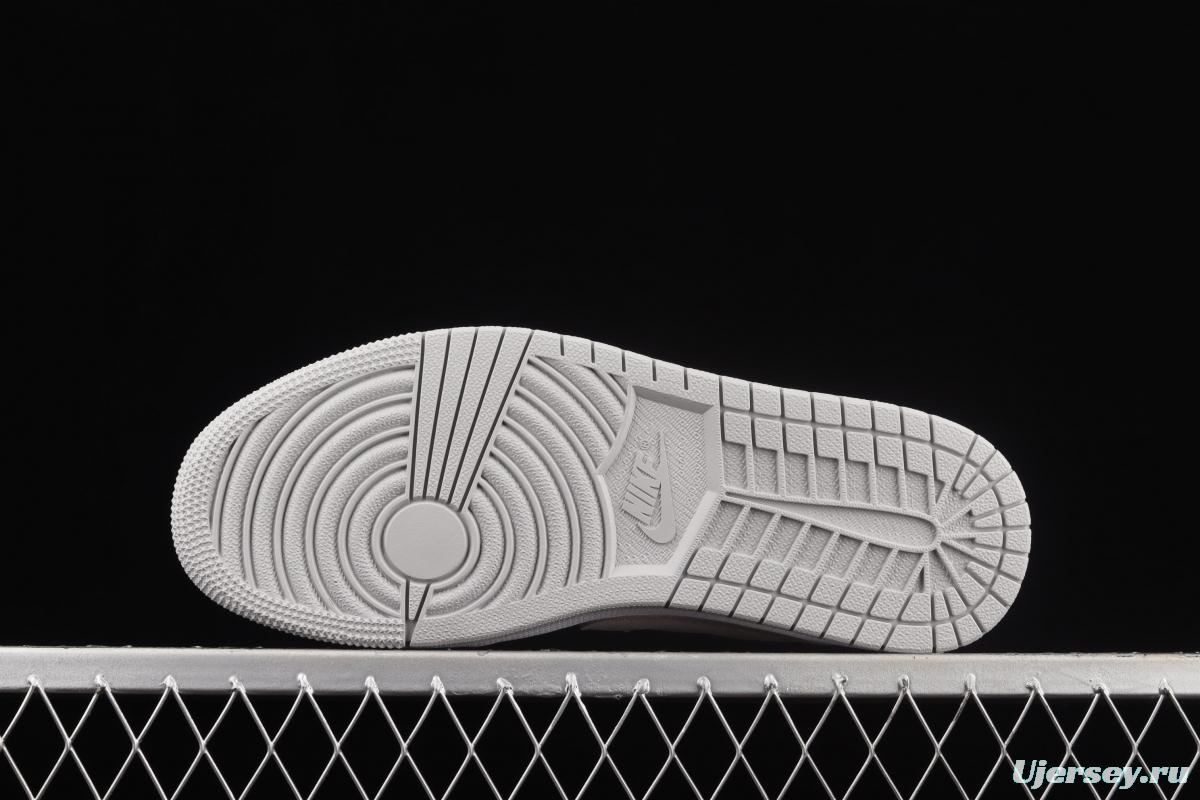 Air Jordan 1 Low low-top rice white ash culture leisure sports board shoes CZ0775-100