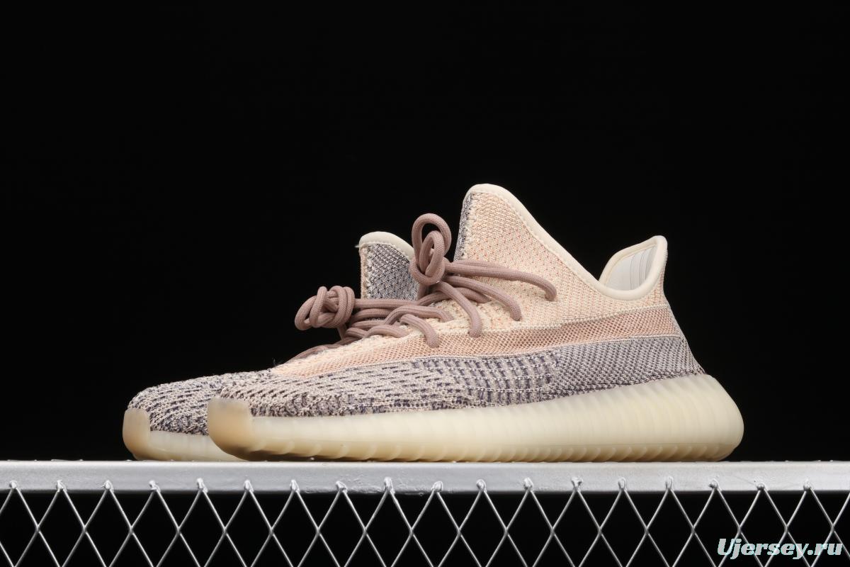 Adidas Yeezy 350 Boost V2 Ash Pear GY7658 Darth Coconut 350 second generation hollowed-out gray pearl color matching