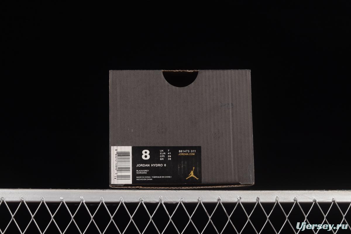 Air Jordan Hydro 6 Trapeze Velcro Slippers 881473-011