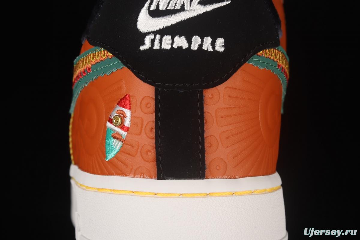 NIKE Air Force 1x 07 Low Siempre Familia Mexican style Day of the Dead low upper board shoes DO2157-816