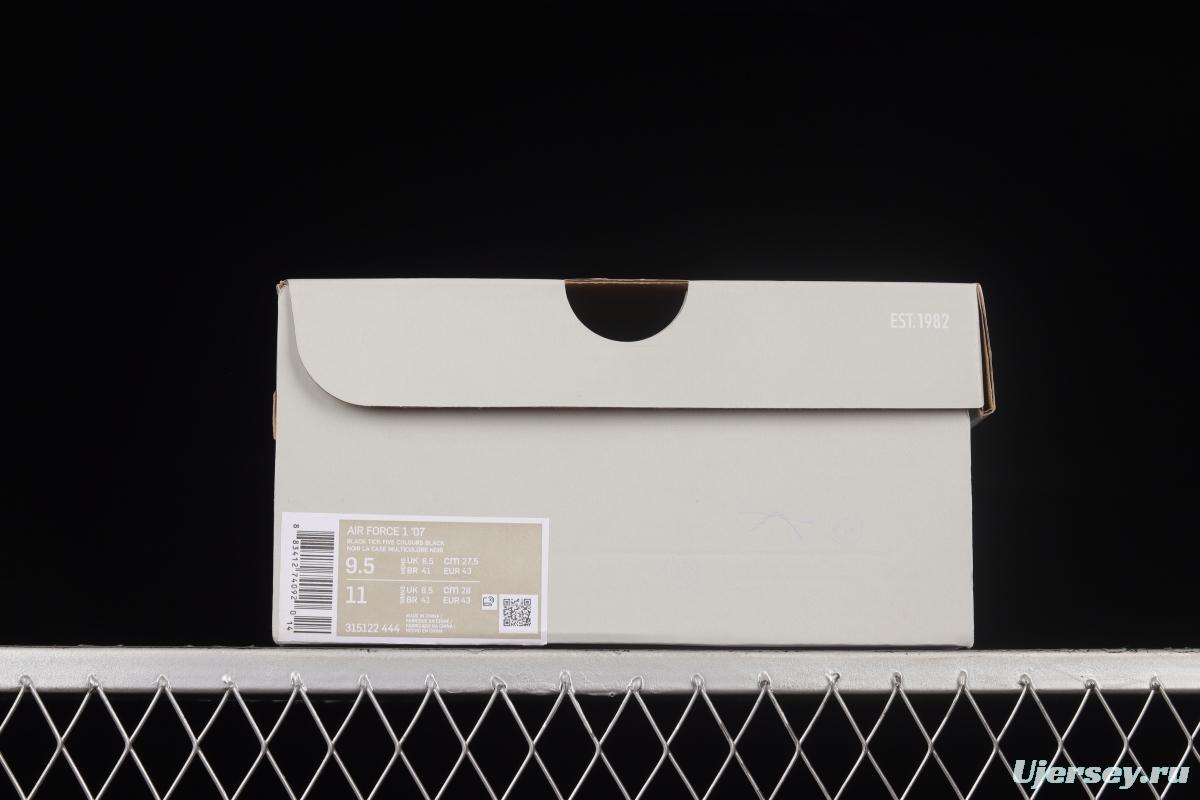 NIKE Air Force 1'07 Low MLB Yankees Joint Name Starry Color Low-Top Casual Sneakers 315122-444