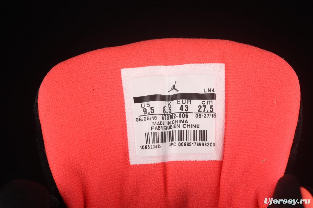 Clot x Air Jordan 13 Low INFRA-BRED 3 Guanxi co-signed low-gang cultural leisure sports basketball shoes black and red 3M AT3102-006
