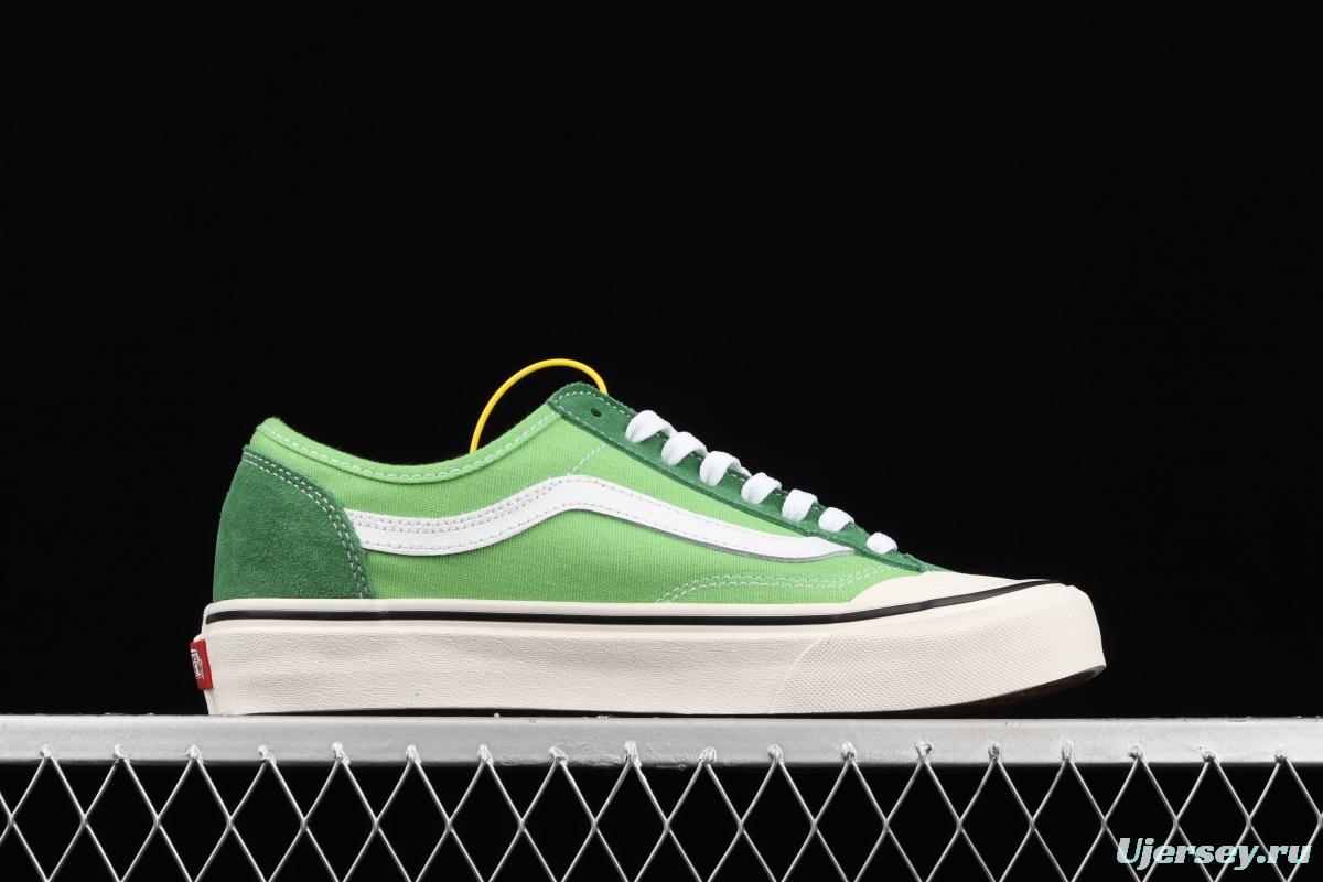 Vans Style 36 avocado green matching low-top sports shoes VN0A4UWI4SY