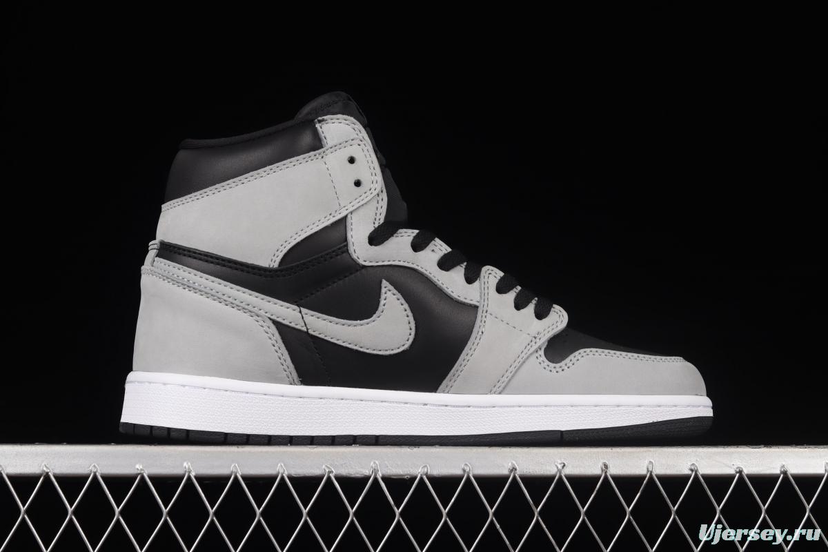 Air Jordan 1 High Gao Bang Gray Panda Shadow Gray 2.0 555088-035