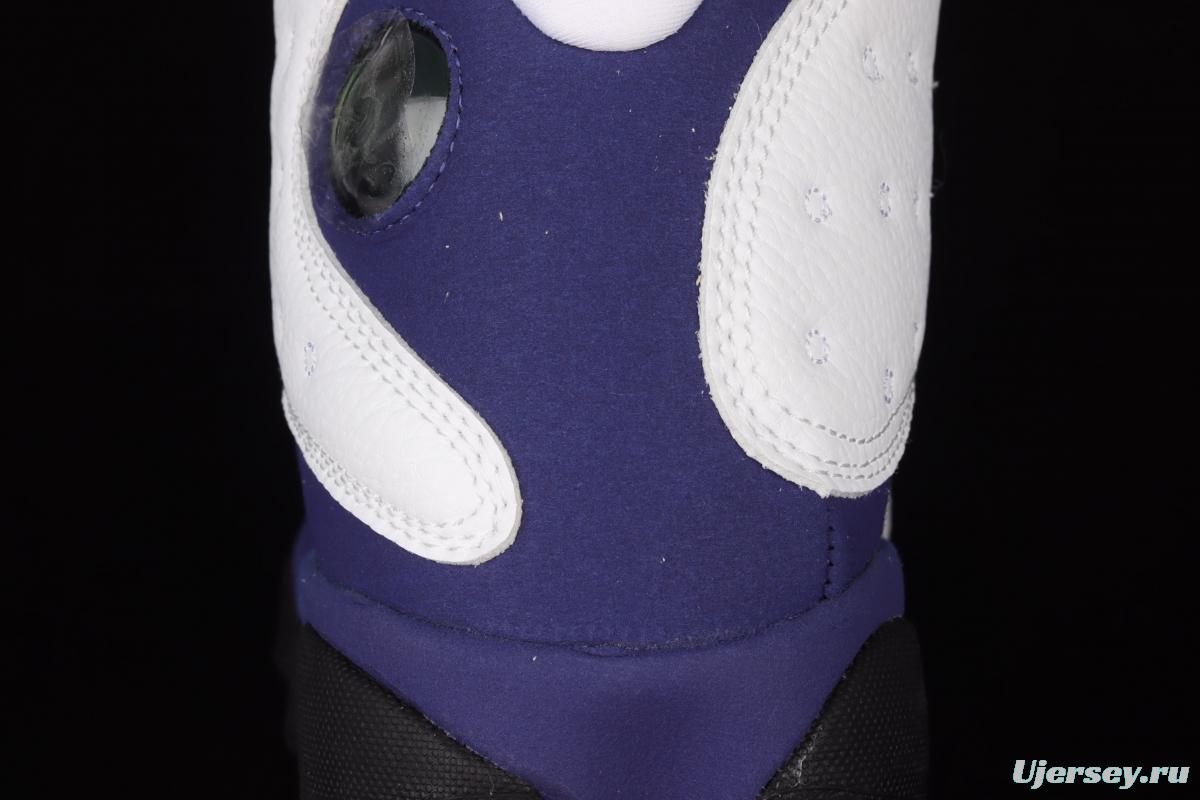 Air Jordan 13 Retro 3 White and purple 414571-105