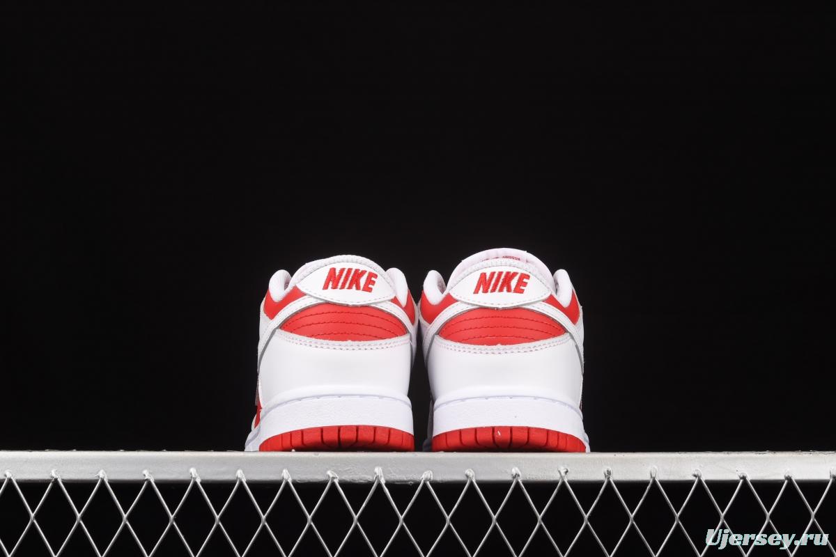 NIKE SB DUNK Retro Low White/University Red University Red Slam Dunk Series low-side leisure sports skateboard shoes CW1590-600