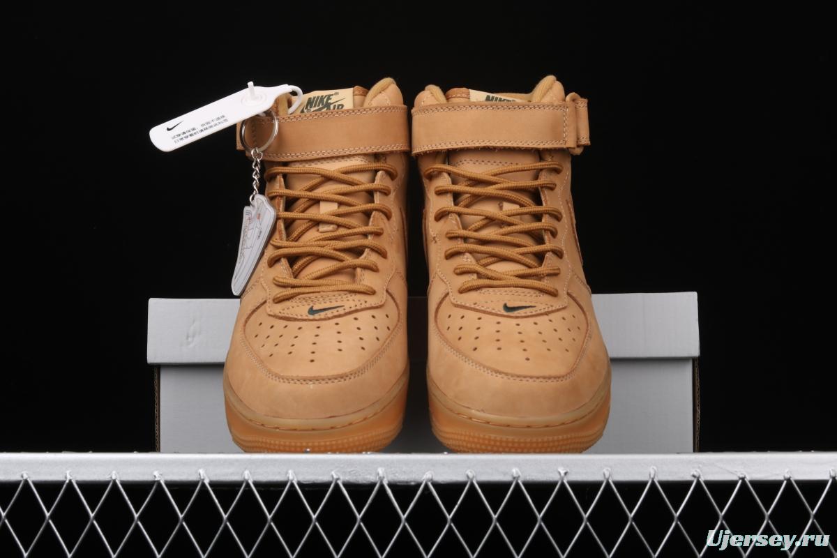 NIKE Air Force 1 Mid'07 Prm QS helps wheat color 715889-200