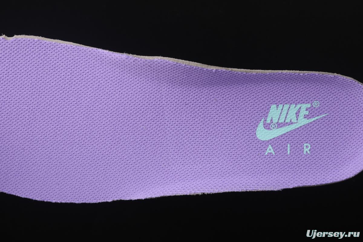 NIKE Air Force 1 Mid sells blue and purple color Zhongbang leisure board shoes CV3039-107overseas