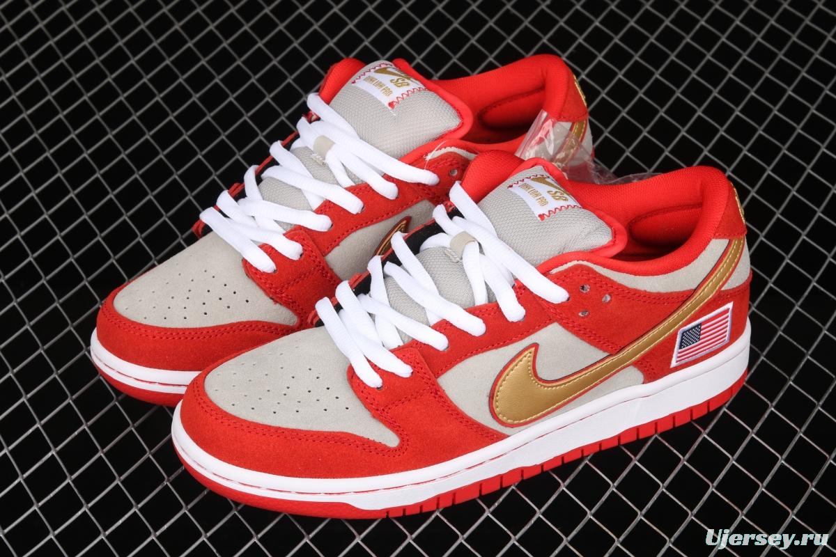 NIKE SB DUNK Low Nasty Boys American Flag Slam Dunk Series retro low-gang leisure sports skateboard 304292-610