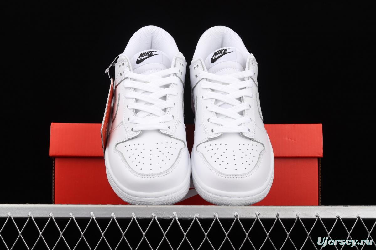 NIKE SB DUNK Low Prm pure white color SB buckle rebound fashion leisure board shoes DD1503-109