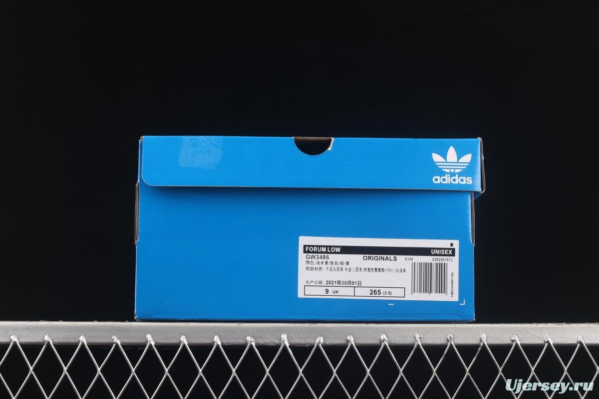 Adidas Forum 84 Low GW3486 popular single classic vintage basketball shoes