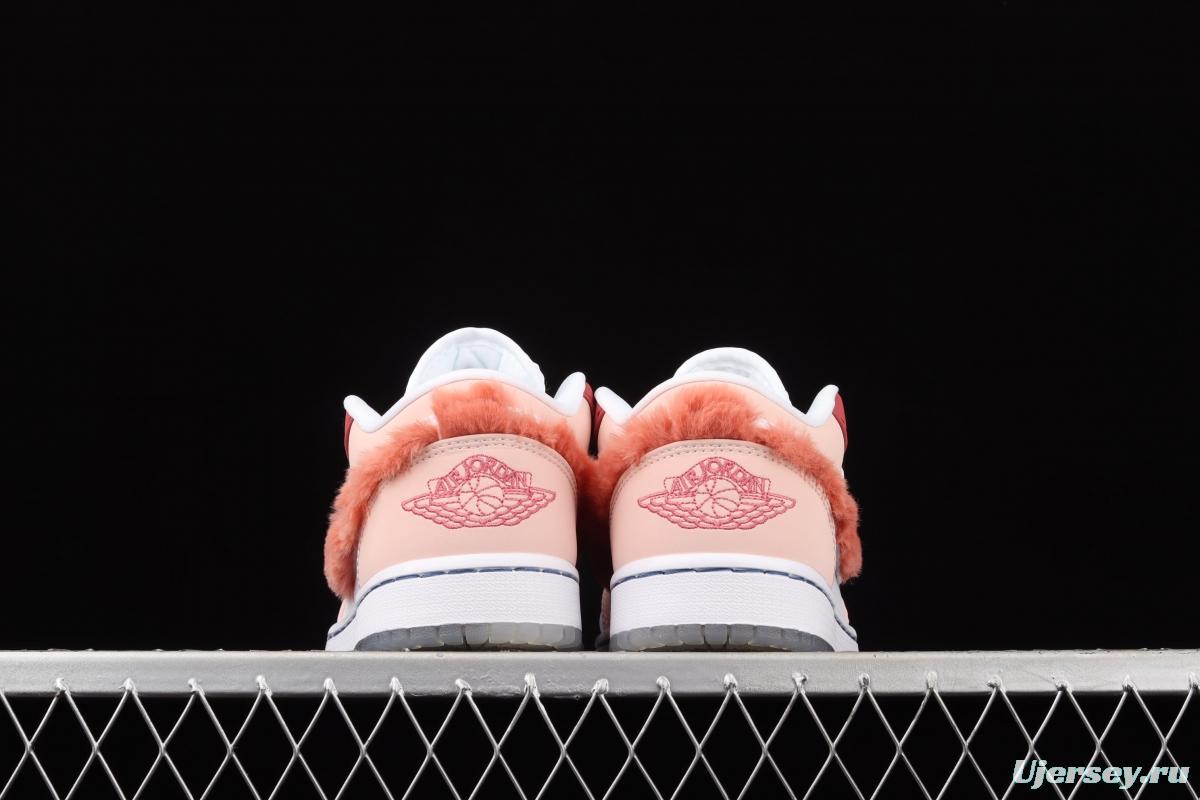 Air Jordan 1 Low second Valentine's Day low-end cultural basketball shoes DC0774-105