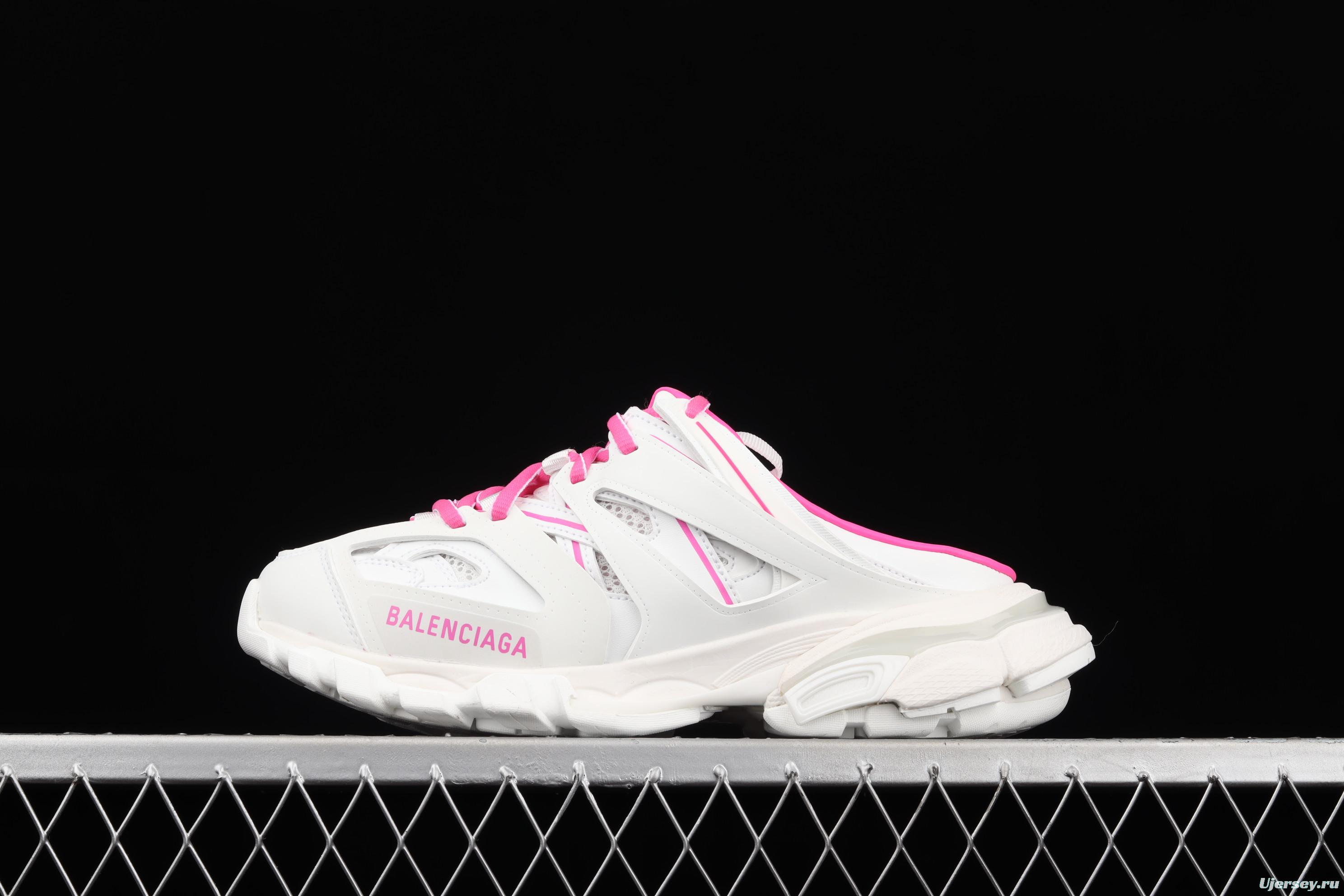 Balenciaga Sneaker Tess s.Gomma MAILLE WHITE/ORANGE 2021ss 3.0 three-generation outdoor concept shoes semi-drag W3CP69055