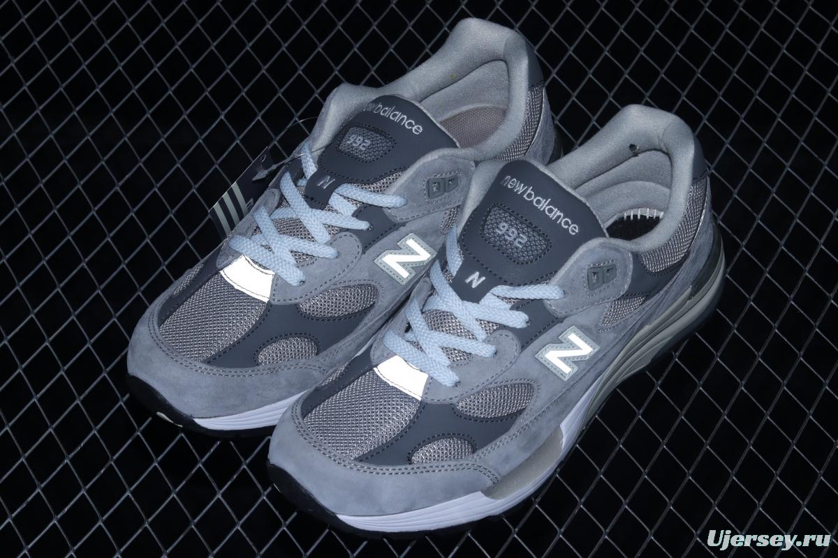 New Balance NB MAdidase In USA M992 series American blood classic retro leisure sports daddy running shoes M992GR