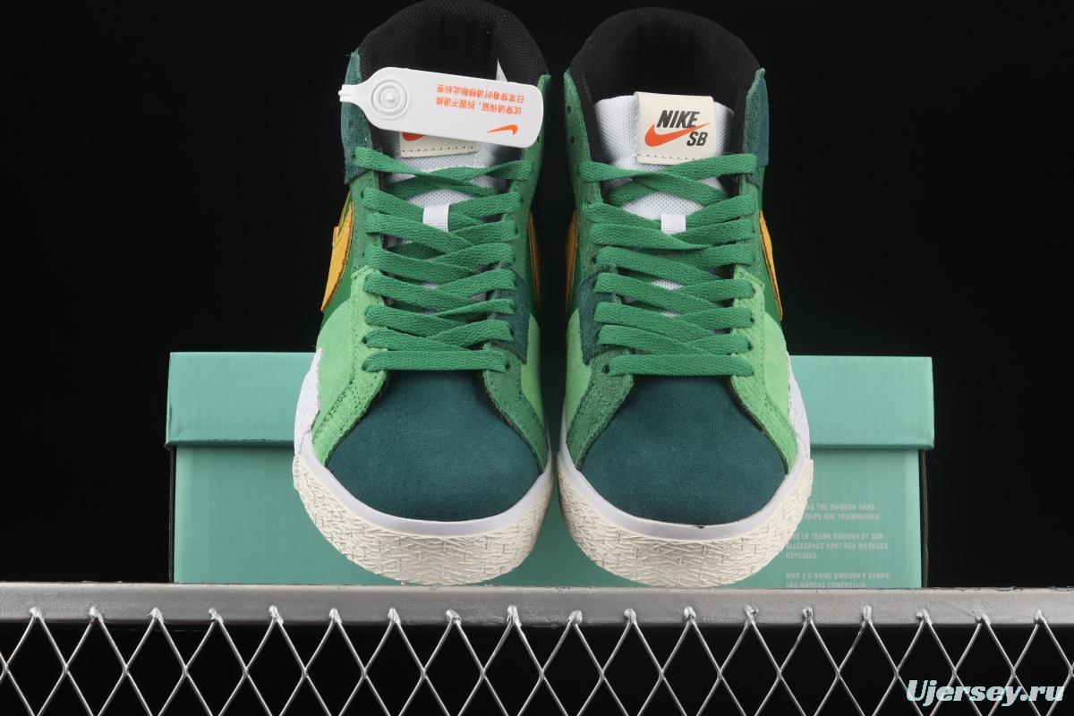 NIKE SB Zoom Blazer Mid PRM splicing broken hook leisure Zhongbang board shoes DA8854-300