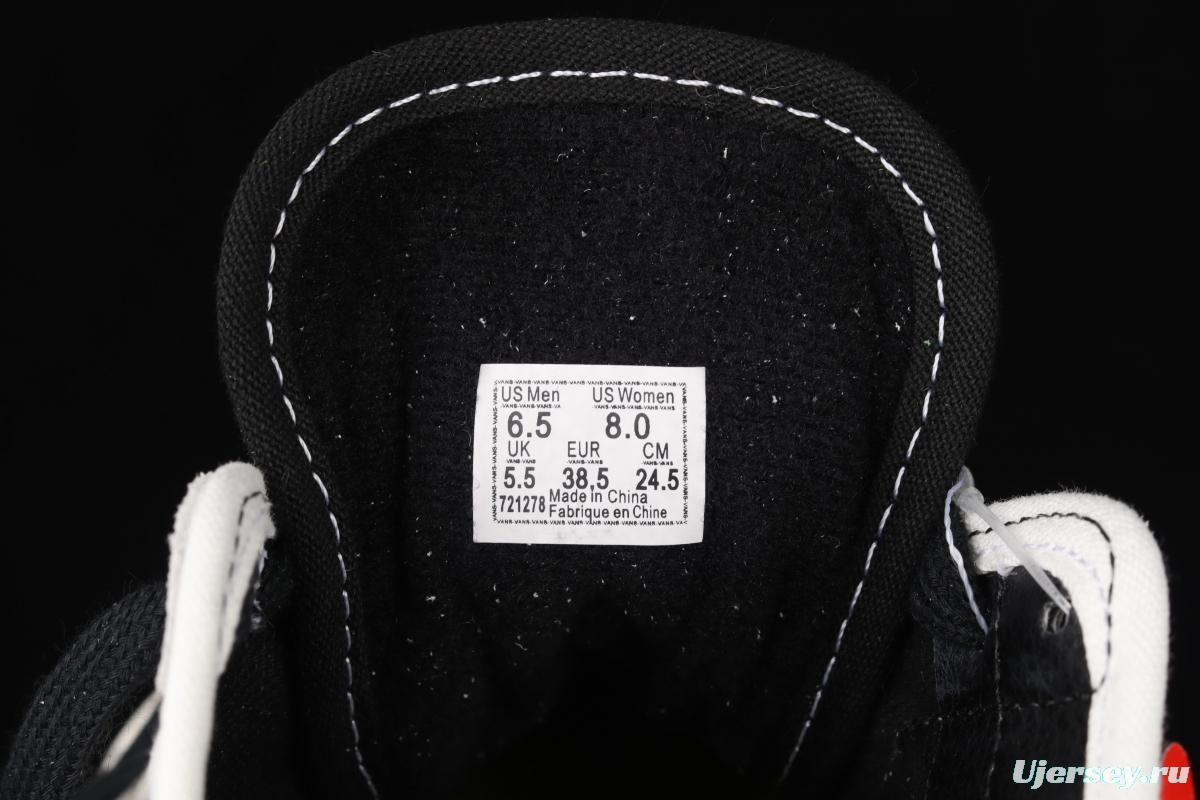 Vans Style 36 million gray rice white side stripes low-edge sports board shoes VN0A3MVLXGL