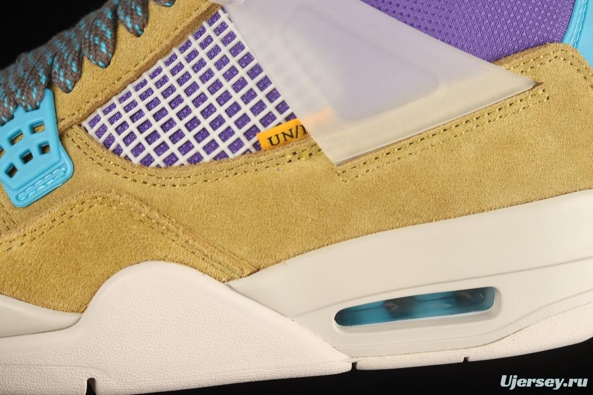 Air Jordan 4 Retro SP Joint Name Yellow Purple Desert DJ5718-300