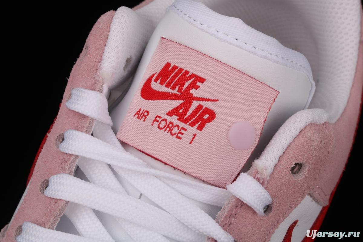 NIKE Air Force 11607 QS Pink Valentine's Day PEACEMINUSONE same style DD3384-600