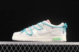 OFF-White x NIKE DUNK Low OW SB buckle rebound fashion casual board shoes DJ0950-107