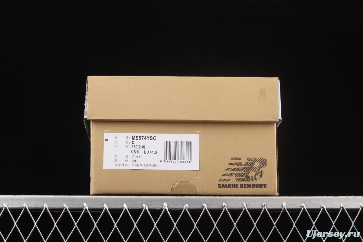 Salehe Bembury x New Balance 574 Yurt Versace director co-signed retro casual running shoes MS574YSC