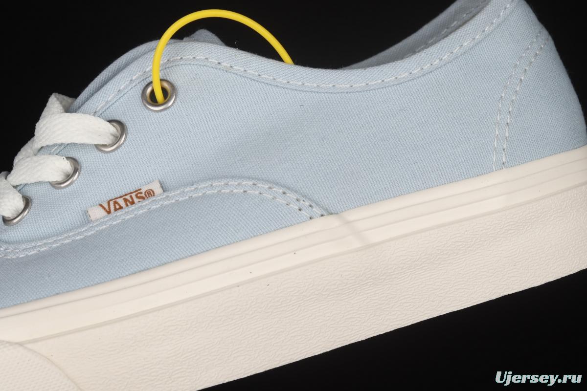 Vans Eco Theory recycled powder blue rice white linen rope canvas board shoes VN0A5HZS9FR