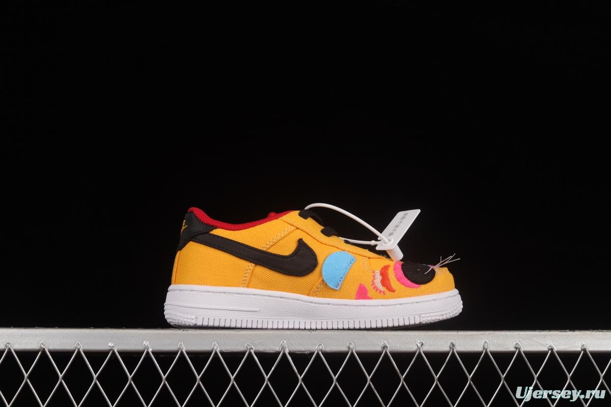 NIKE Air Force 1'07 TD New Year Tiger Canvas Size Kids DQ5072-701