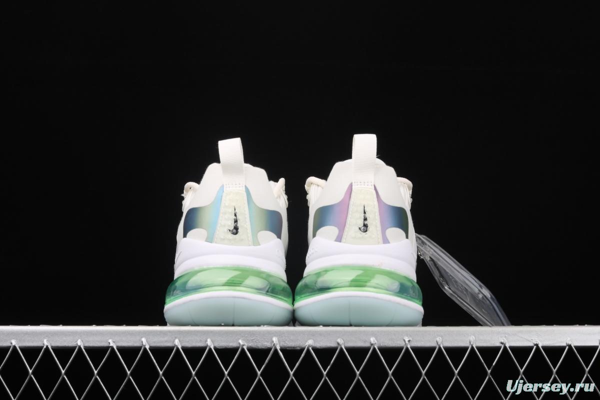 NIKE Air Max 270React 2020 new high-frequency net hollowing out function half-palm air cushion running shoes CT5064-100
