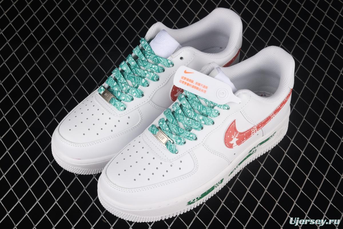 NIKE Air Force 11607 Low Christmas themed low-top casual board shoes CW2288-111,