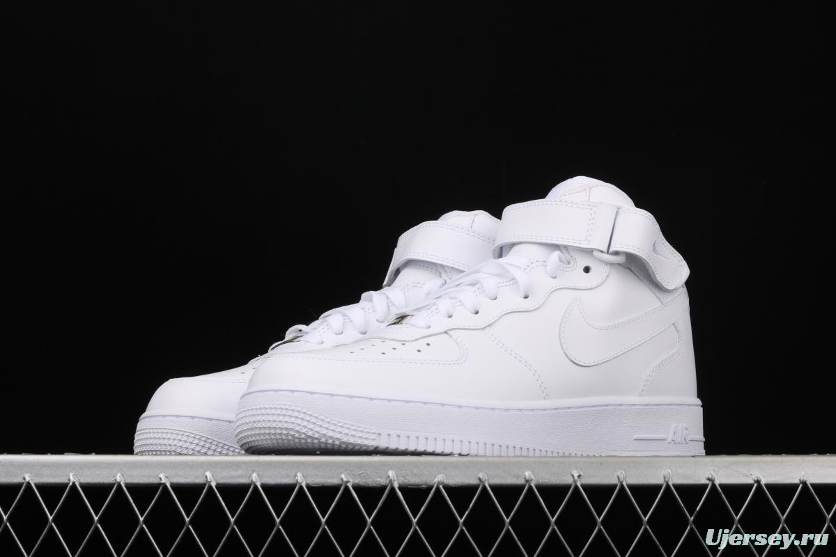 NIKE Air Force 1 Mid'07 Air Force all-white mid-top casual board shoes 315123-111,