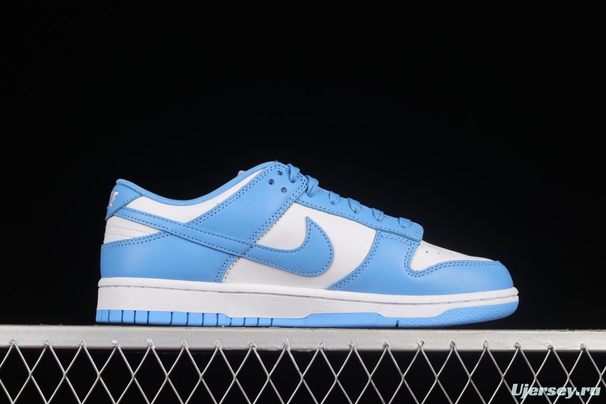 NIKE DUNK Low University Blue white blue North Carolina white and blue dunk series low-top casual sports skateboard shoes DD1391-102