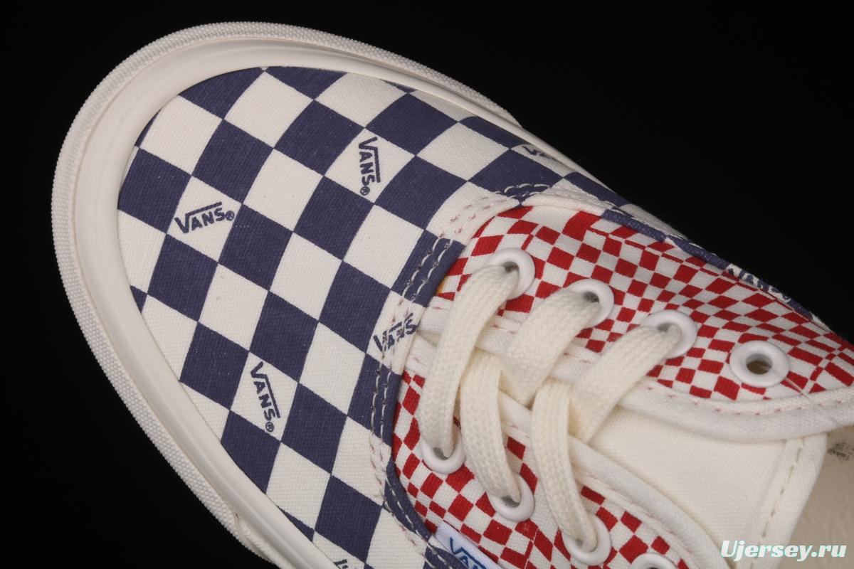 Vans Vault OG Authentic Lx high-end branch line impact color checkerboard retro low-side canvas skateboard shoes VN0A4BV91XR