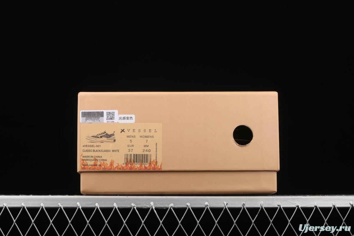 IMPACT x VESSEL G.O.P. LOW photochromic deconstruction overlapping thick-soled cork low-side high canvas vulcanized board shoes