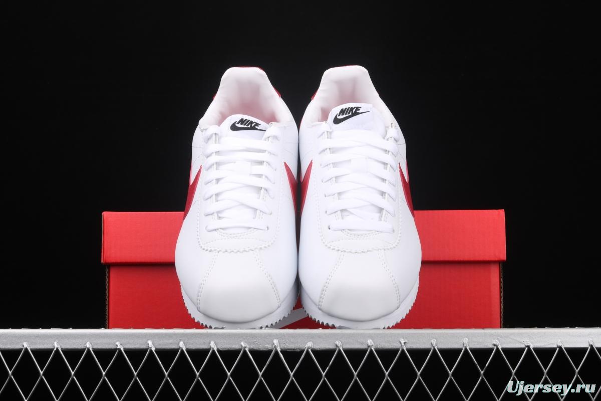 NIKE Roshe QS Agan evergreen classic white-and-red leather soft foam shoes 807471-103