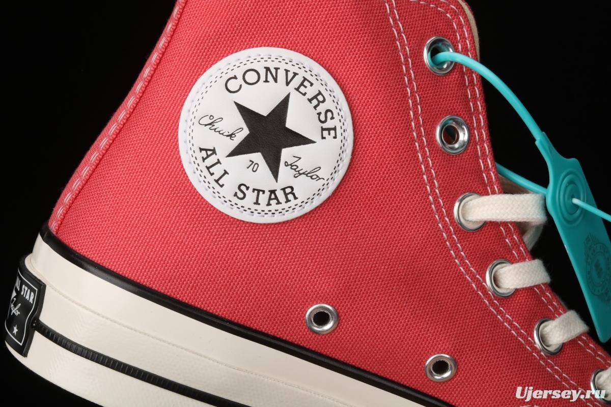 Converse 70s spring new color environmental protection watermelon red high top leisure board shoes 170790C