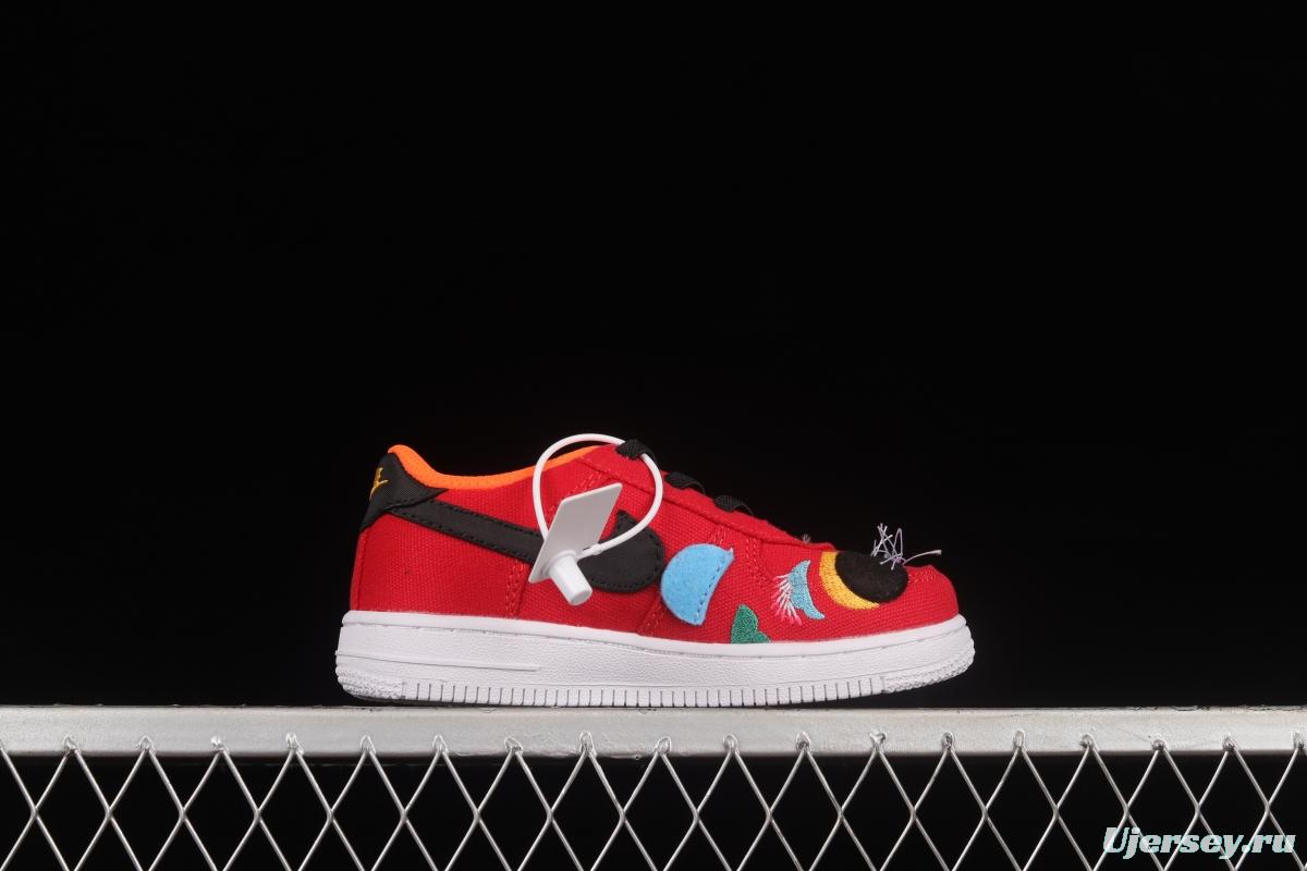 NIKE Air Force 1'07 TD New Year Tiger Canvas Size Kids DQ5072-601