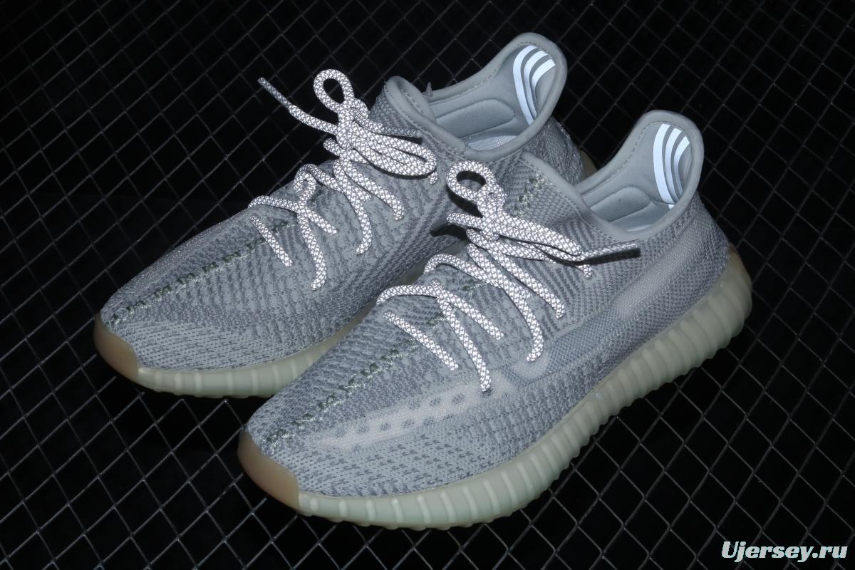 Adidas Yeezy Boost 350V2 Tailgate FX4348 Darth Coconut 350 second generation hollowed-out Asian gray angel color