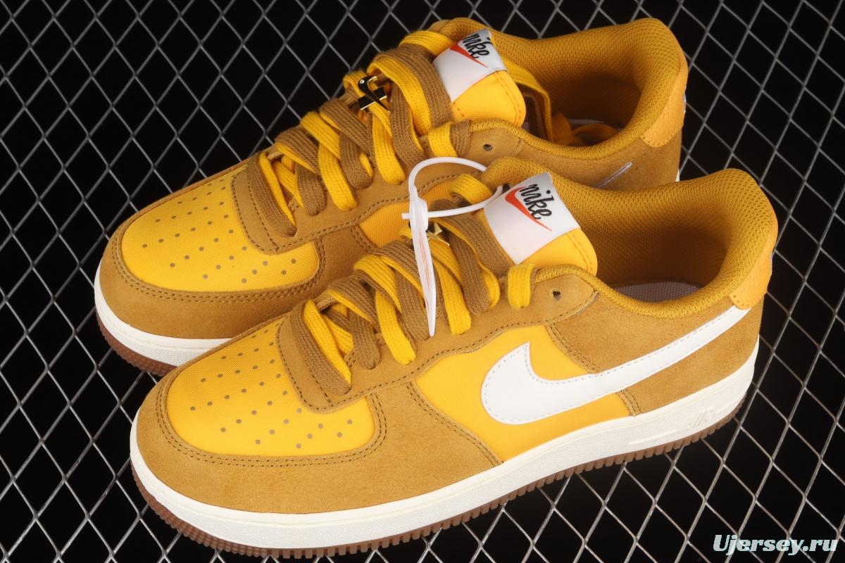NIKE Air Force 1x07 Low sail leather spliced low-top casual board shoes DA8302-700